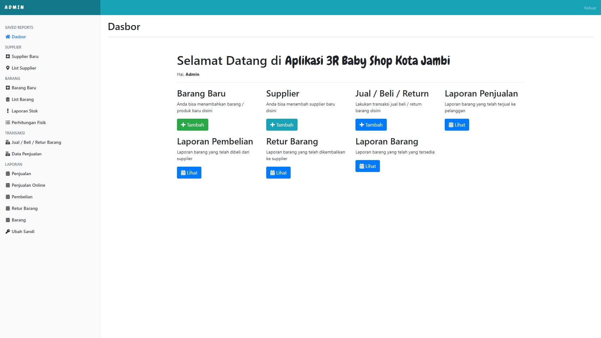 Sistem Informasi Manajemen Stok Produk